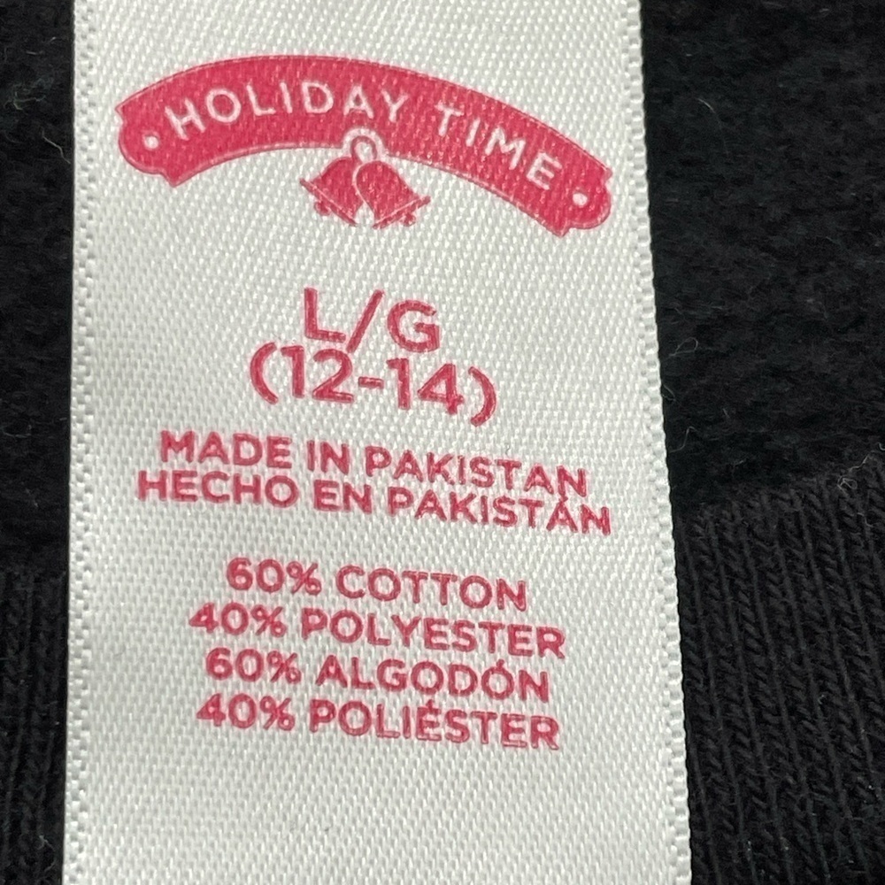 Holiday Time Gingerbread man Christmas long sleeve size large (12-14) sweatshirt - Picture 4 of 4